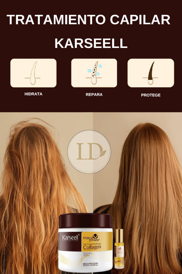 Kit Karseell Tratamiento 300ml + Obsequio Aceite Nutritivo 60ml
