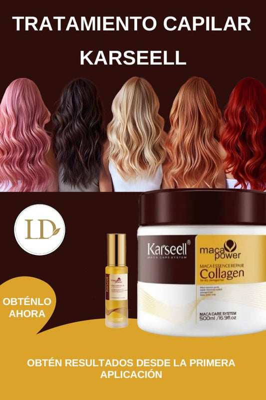 Kit Karseell Tratamiento 300ml + Obsequio Aceite Nutritivo 60ml